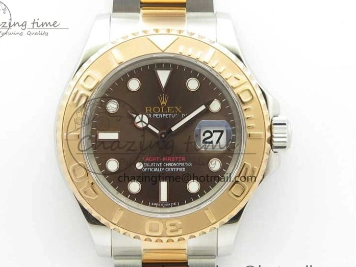 MiroTime 0522 Soft Yacht-Master 116621 ARF 1:1 Best Edition Brown Dial on SS RG Bracelet SH3135 V 3062